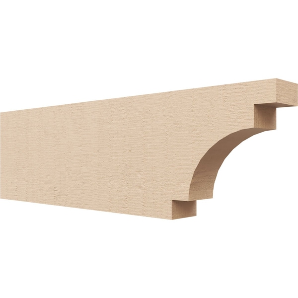 Ekena Millwork 2in. W x 6in. H x 20in. L Mediterranean Woodgrain TimberThane Rafter Tail, Primed Tan RFTUR02X06X20MEDRCPR - main